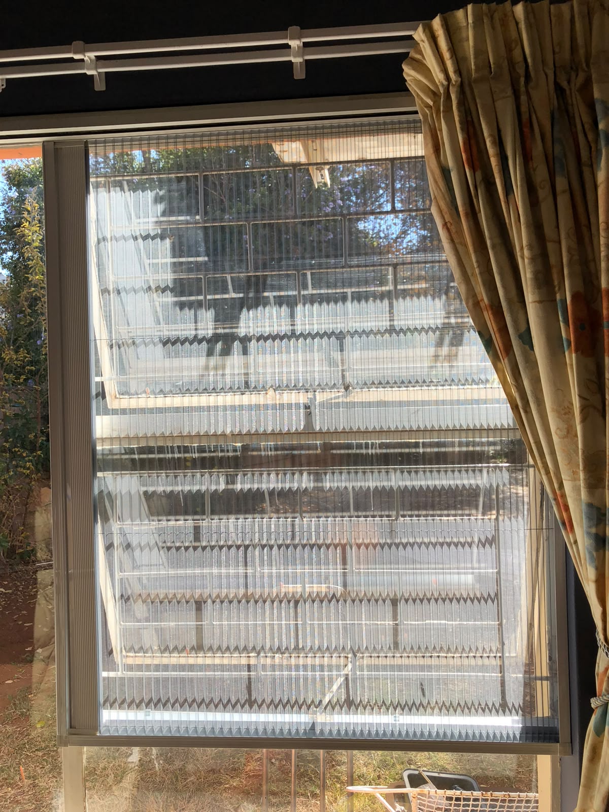 Steel Frames flyscreen installation 1