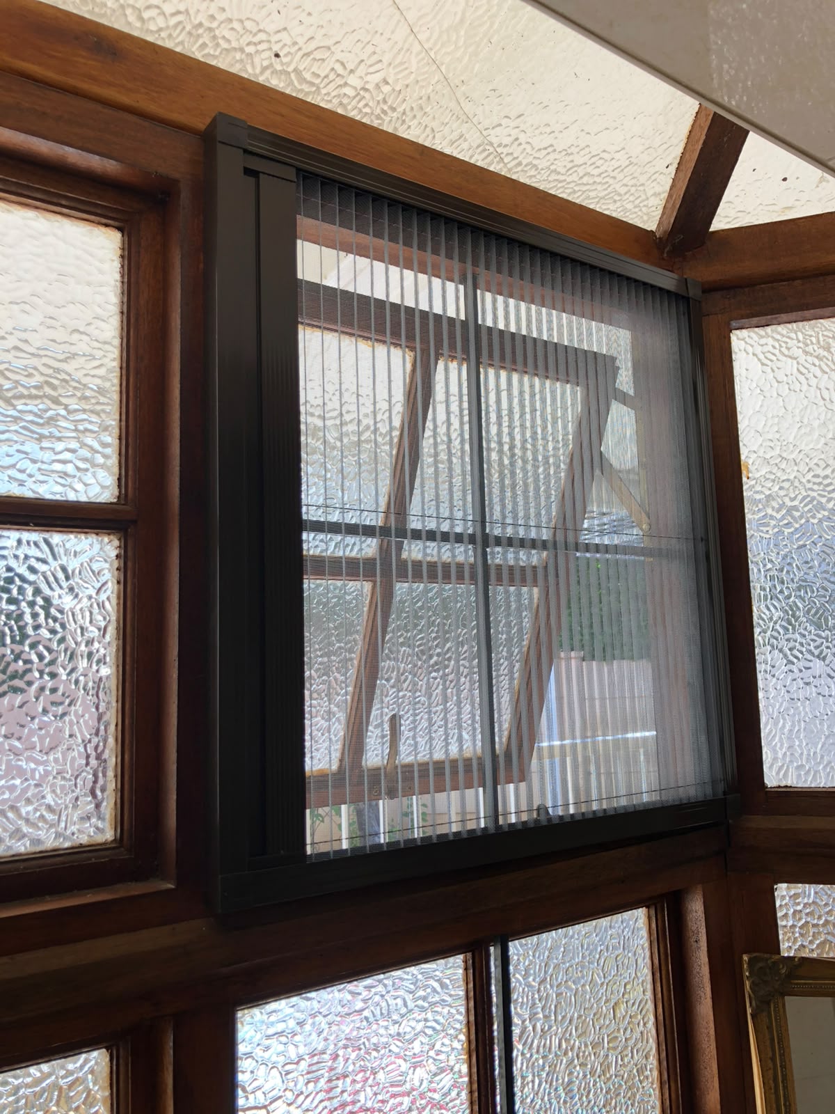 Wood Frames flyscreen installation 2